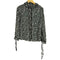 ザラ ZARA リボンタイ付き 総柄ブラウス レディース import:S