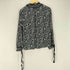 ザラ ZARA リボンタイ付き 総柄ブラウス レディース import:S