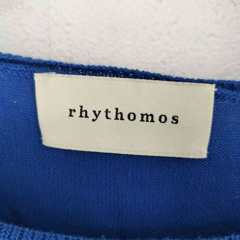 rhythomos レース切替 半袖ニット レディース FREE