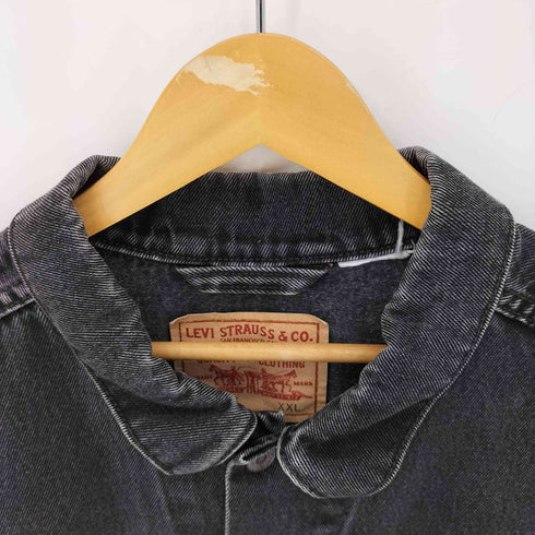 リーバイス Levis 00S 70507 後染め ブラックデニムジャケット ビッグサイズ XXL メンズ import:XXL