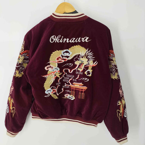 NEYRIES 別珍 刺繍スカジャン OKINAWA メンズ import:M