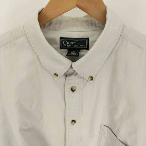 クラフトアンドバロー Croft&Barrow 90S コットン B.D. シャツ メンズ import:XL