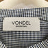 フォンデル VONDEL 千鳥格子 マオカラーブラウス レディース