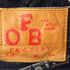 エフオービーファクトリー FOB FACTORY 赤耳 セルビッチ 隠しリベット Vステッチ ヒゲ ボタンフライデニムパンツ メンズ 32