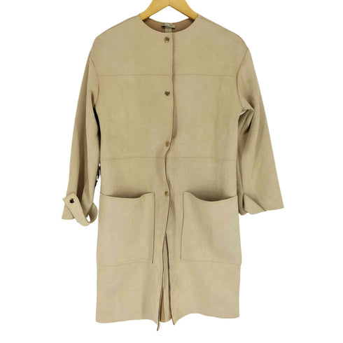 ザラ ZARA ノーカラーコート レディース import:S