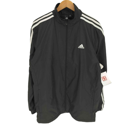 アディダス adidas 18AW M ESSENTIALS 3st パフォーマンスロゴ 刺繍 サイドライン ウインドブレーカー ナイロン ジャケット メンズ O