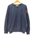 アディダス adidas 70s-80s デサント製 トレフォイルロゴ クルーネックスウェット メンズ import:M