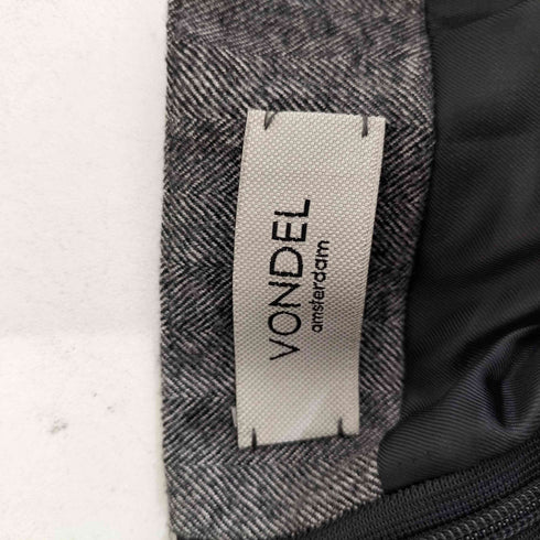 フォンデル VONDEL ヘリンボーン ギャザースカート レディース
