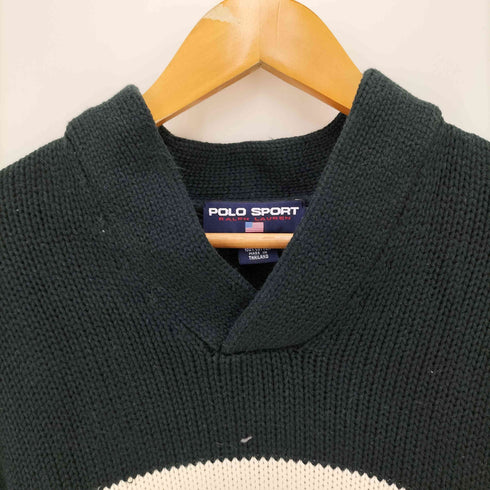 ポロスポーツラルフローレン POLO SPORT RALPH LAUREN ポニー刺繍バイカラーボーダーニット メンズ JPN:XL