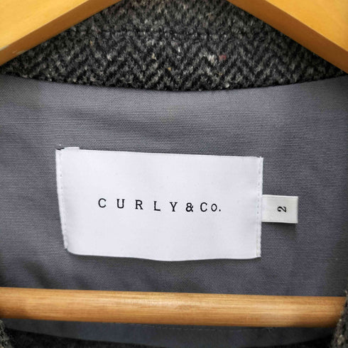 カーリー CURLY&Co 3Bヘリンボーンウールジャケット メンズ 2