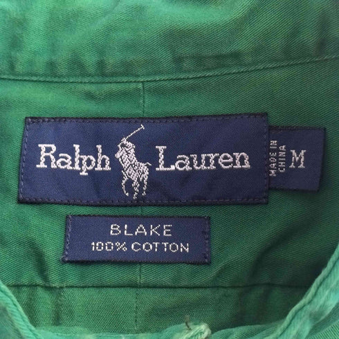 ラルフローレン RALPH LAUREN BLAKE ポニー刺繍 バンドカラー 長袖シャツ メンズ JPN:M