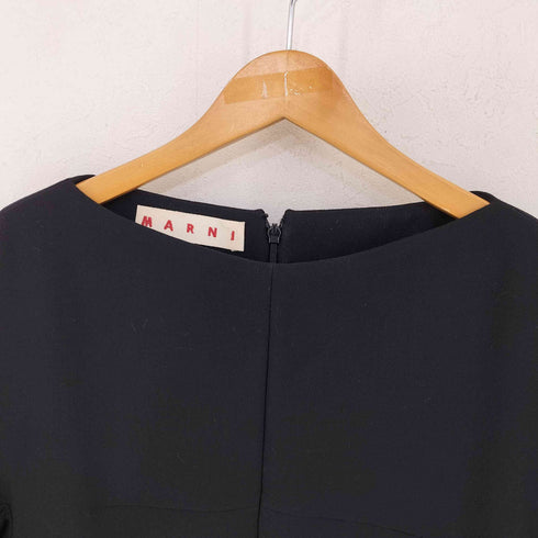 マルニ MARNI ウールコットン 半袖ワンピース レディース