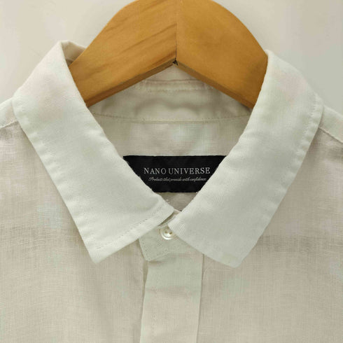 ナノユニバース NANO universe Herdman Linen 長袖シャツ メンズ JPN:M