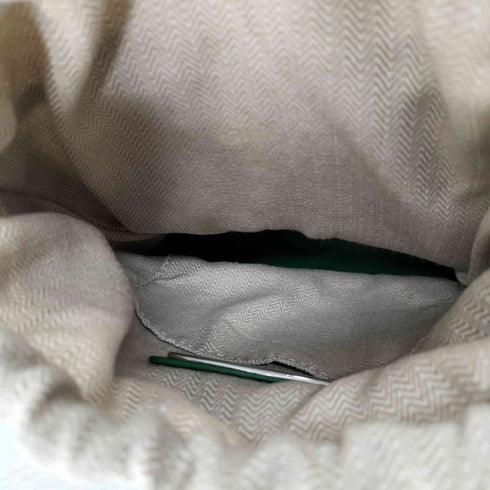 ザディレッタント the dilettante レザー切替巾着バッグ ヘリンボーン 2way ドレステリアショルダーバッグ レディース