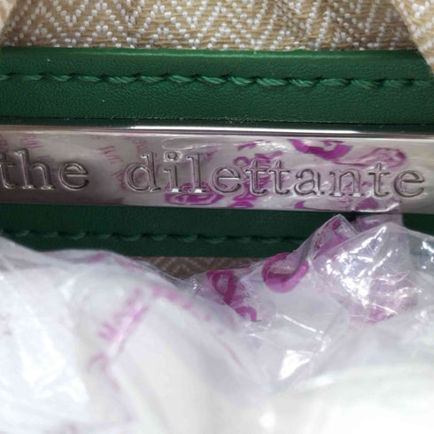 ザディレッタント the dilettante レザー切替巾着バッグ ヘリンボーン 2way ドレステリアショルダーバッグ レディース