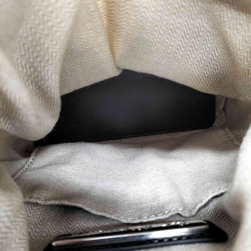 ザディレッタント the dilettante レザー切替巾着バッグ ヘリンボーン 2way ドレステリアショルダーバッグ レディース