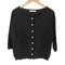 petite robe noire シルク混 ペーパーパールボタンカーディガン レディース