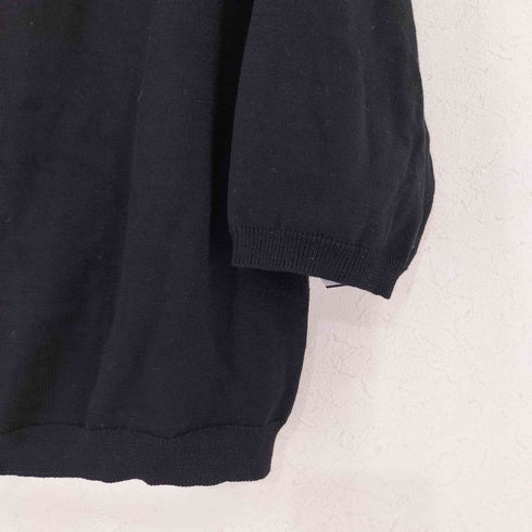 petite robe noire シルク混 ペーパーパールボタンカーディガン レディース