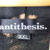 アンチセーシス antithesis. ブリーチ加工プルオーバーフーディー アースプリント オーバーサイズ メンズ XXL