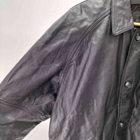 裏地キルティングレザーハーフコート メンズ import:M