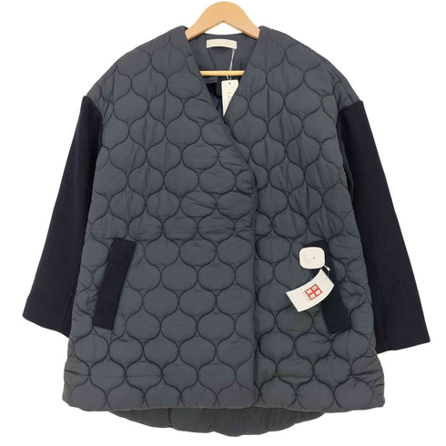 MAYAMAYA メルトン切替中綿キルティングジャケット レディース JPN:M