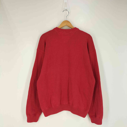 トミーヒルフィガー TOMMY HILFIGER ロゴ刺繍 コットンニット メンズ import:XL