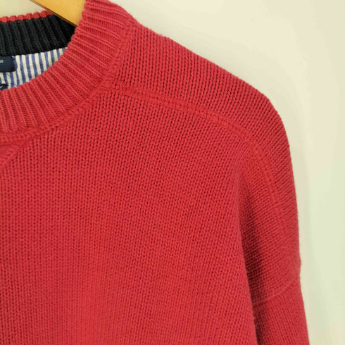 トミーヒルフィガー TOMMY HILFIGER ロゴ刺繍 コットンニット メンズ import:XL