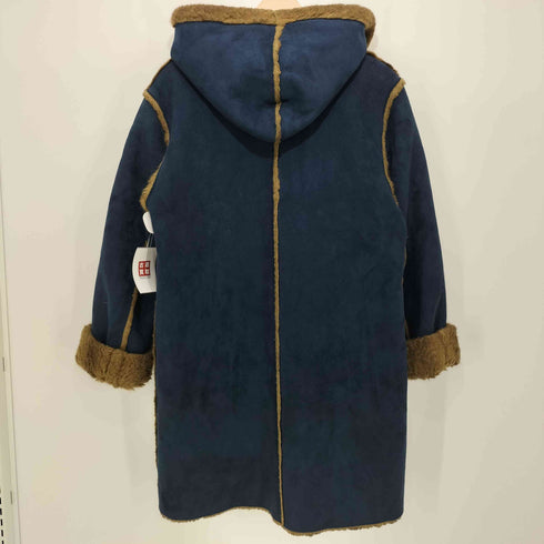 90S dENNIS BY dENNIS bASSO reversible faux mouton hooded coat リバーシブルムートンコート レディース import:XS