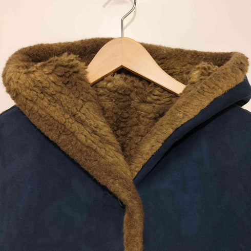 90S dENNIS BY dENNIS bASSO reversible faux mouton hooded coat リバーシブルムートンコート レディース import:XS