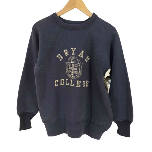 ベルバシーン Velva Sheen BRYAN COLLEGE ラグラン クルーネックスウェット 袖リブツートン フェード メンズ