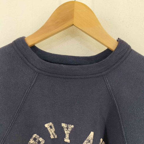ベルバシーン Velva Sheen BRYAN COLLEGE ラグラン クルーネックスウェット 袖リブツートン フェード メンズ