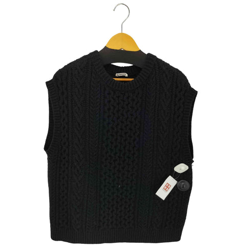 オーラリー AURALEE FRENCH MERINO ARAN KNIT VEST メンズ JPN:1