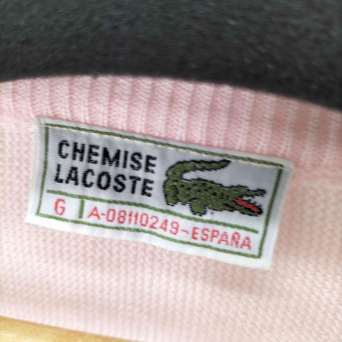 シュミーズラコステ CHEMISE LACOSTE 70-80S スペイン製 Vネックアクリルニット メンズ