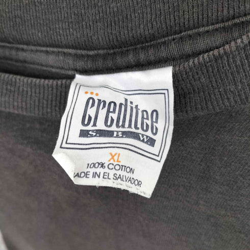 CREDITEE 両面プリント クルーネックTシャツ メンズ import:XL