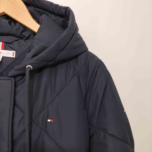 トミーヒルフィガー TOMMY HILFIGER 23AW キルティングフーデッドコート レディース import:S