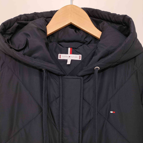 トミーヒルフィガー TOMMY HILFIGER 23AW キルティングフーデッドコート レディース import:S
