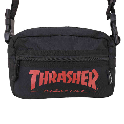 スラッシャー THRASHER ロゴプリントウエストバッグ メンズ