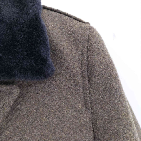 The Kooples ファー付 ウールチェスターコート メンズ 46