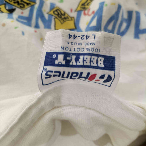 ヘインズ Hanes USA製 1988 HAPPY NEW YEAR キャラクタープリントTシャツ メンズ import:L