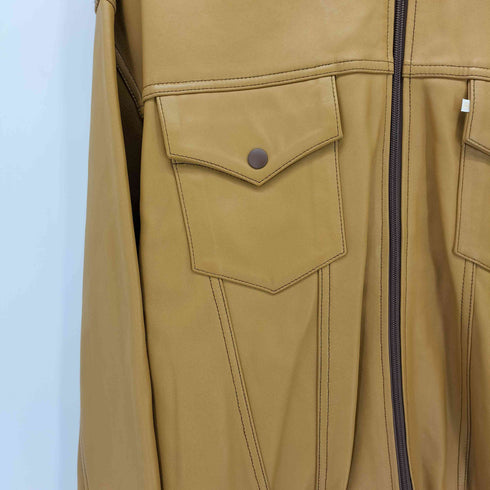 ウエストオーバーオールズ WESTOVERALLS 別注レザートラックジャケット leather track jacket F タ イプ メンズ