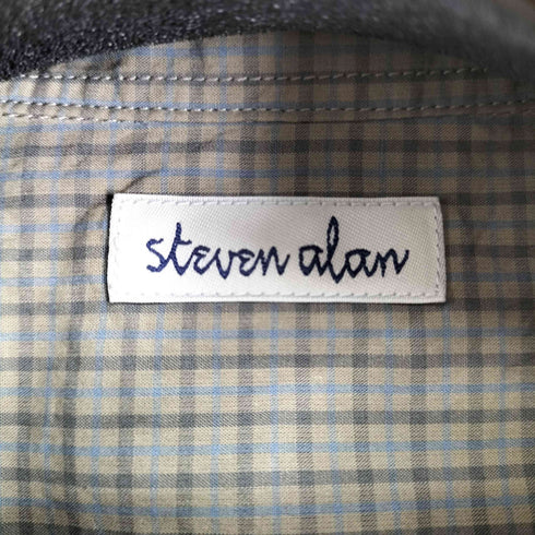 スティーブンアラン Steven Alan コンパクトヤーン チェック リバースシーム シャツ メンズ JPN:S