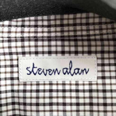 スティーブンアラン Steven Alan コンパクトヤーン チェック リバースシーム シャツ メンズ JPN:S