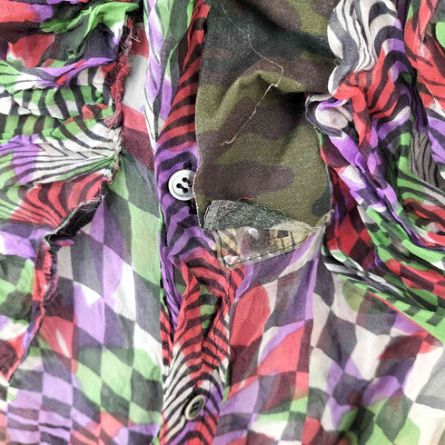 コムデギャルソン COMME des GARCONS 01SS イリュージョン デザインシャツ Optical Power レディース