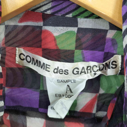 コムデギャルソン COMME des GARCONS 01SS イリュージョン デザインシャツ Optical Power レディース
