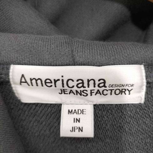 アメリカーナ Americana jeans factory clothes 刺繍スウェットパーカ レディース