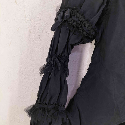 コムデギャルソンコムデギャルソン COMME des GARCONS COMME des GARCONS 10SS アームフリル キュプラシャツ レディース JPN:XS