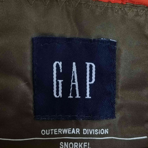 ギャップ Gap 00s OLD GAP オールドギャップ SNORKEL JACKET フェイクファー フード裏ボア 裏地キルティング ナイロン フライトジャケット 中綿ジャケット メンズ import:XS