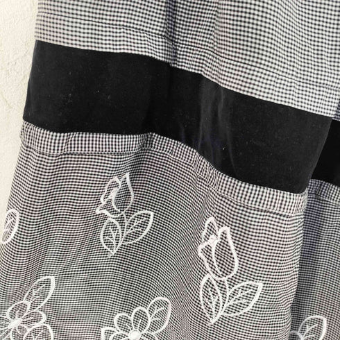 ローブドシャンブルコムデギャルソン robe de chambre COMME des GARCONS 01AW フラワー刺繍 レーススカート レディース