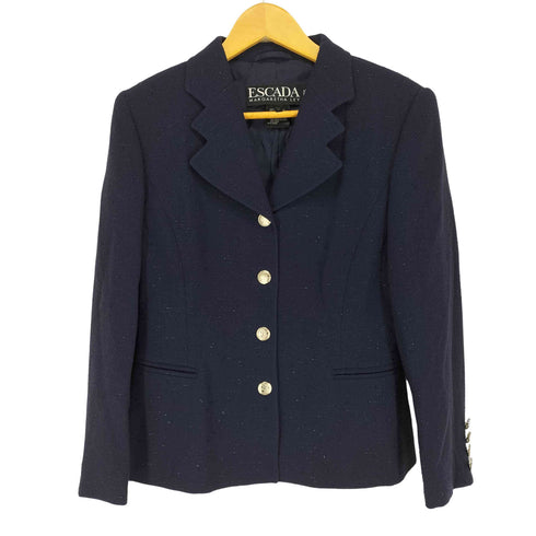 エスカーダ ESCADA 銀釦 ラメジャケット レディース JPN:38