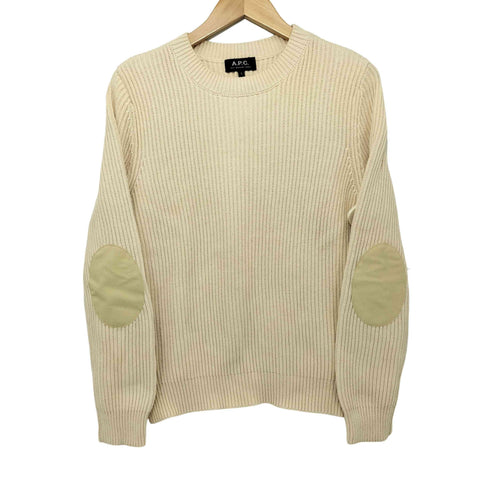アーペーセー A.P.C. エルボーパッチ コットンニット レディース import:S